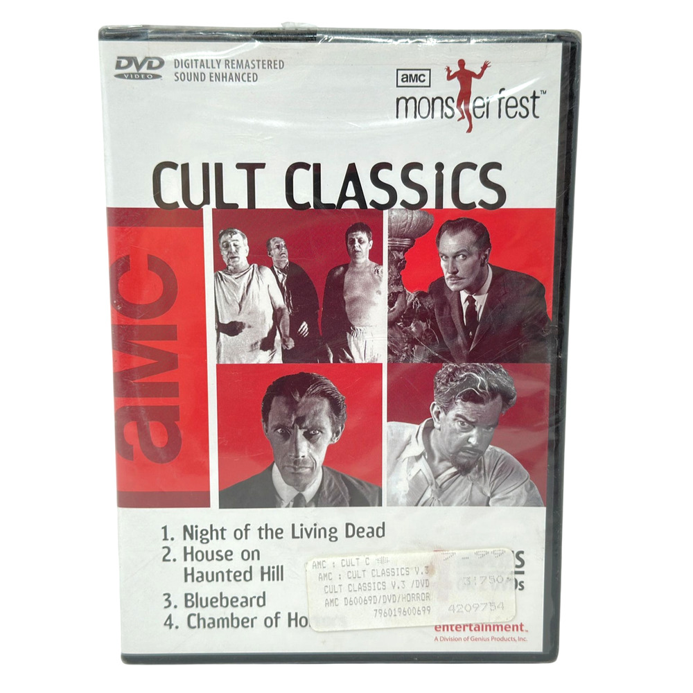AMC Monsterfest Cult Classics DVD 4-Movie Night of the Living Dead + 3 Films NEW
